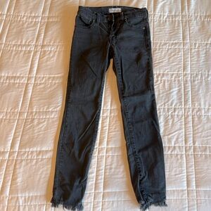 Madewell black 9” high rise skinny jeans 23P
